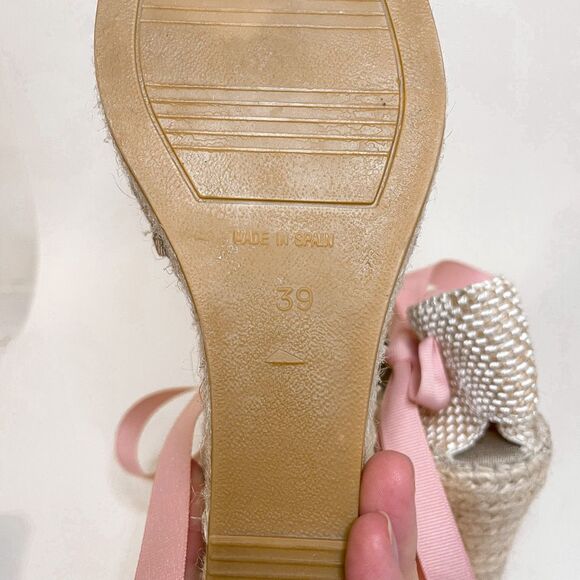 Vidorreta Chevron Colorful Lace Up Espadrilles Size 39 - Picture 6 of 11